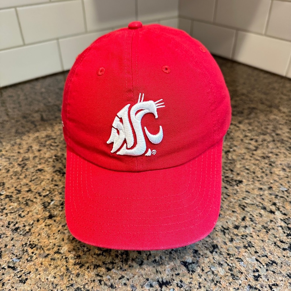 Washington State Cougars Hat WSU Dining Services Red Adjustable Baseball Cap